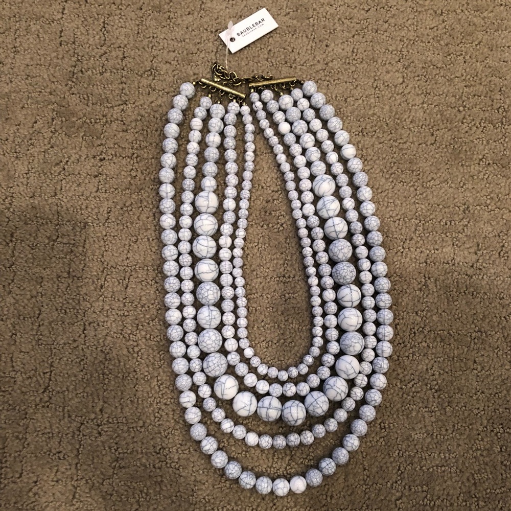 BaubleBar Marble Beaded Necklace